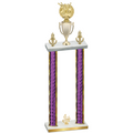 Double Purple Glacier Fourth Place Bowling Trophy