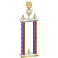 Double Purple Glacier Victory Bowling Trophy