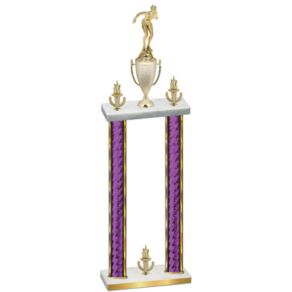 Double Purple Glacier Victory Tennis Trophy