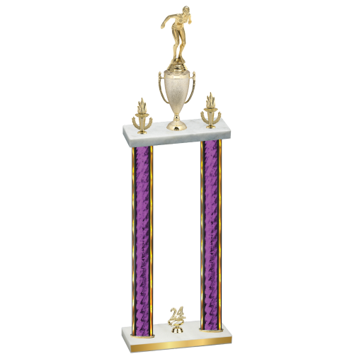 Double Purple Glacier Year Tennis Trophy