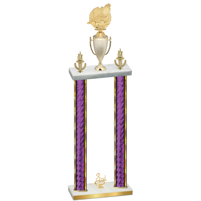 Double Purple Glacier Third Place Swimming Trophy