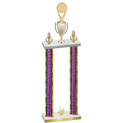 Double Purple Glacier First Place Insert Trophy