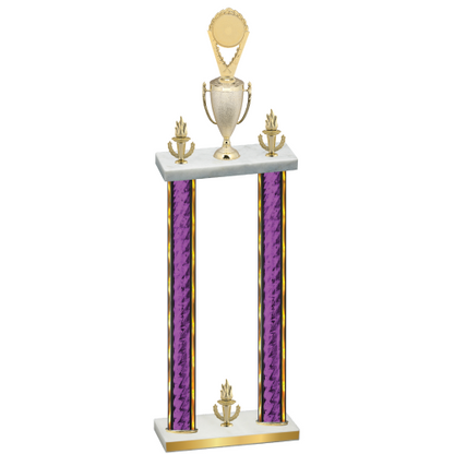 Double Purple Glacier Victory Insert Trophy