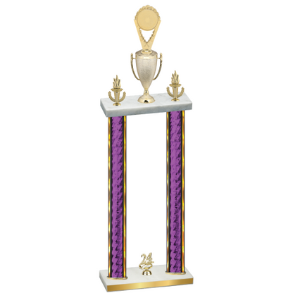 Double Purple Glacier Year Insert Trophy