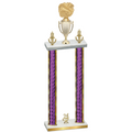 Double Purple Glacier Year Cheerleading Trophy