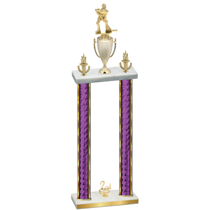 Double Purple Glacier Second Place Hockey Trophy