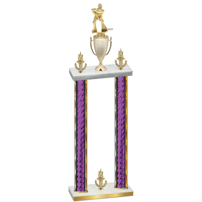 Double Purple Glacier Victory Hockey Trophy