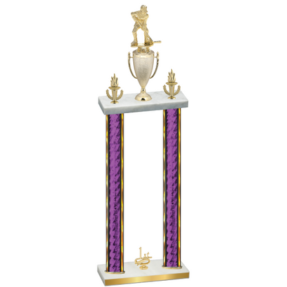 Double Purple Glacier First Place Hockey Trophy