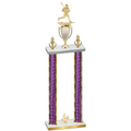 Double Purple Glacier Fourth Place Lacrosse Trophy