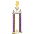 Double Purple Glacier Second Place Pickleball Trophy