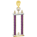 Double Purple Glacier Year Pickleball Trophy