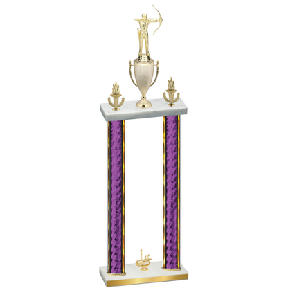 Double Purple Glacier First Place Archery Trophy