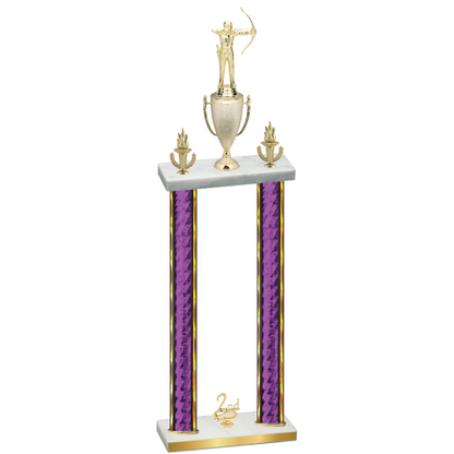 Double Purple Glacier Second Place Archery Trophy