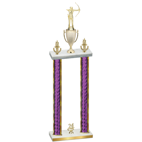 Double Purple Glacier Year Archery Trophy