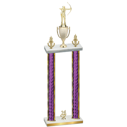 Double Purple Glacier Year Archery Trophy