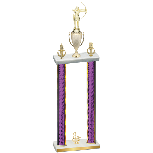 Double Purple Glacier Third Place Archery Trophy