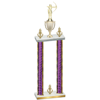 Double Purple Glacier Victory Archery Trophy