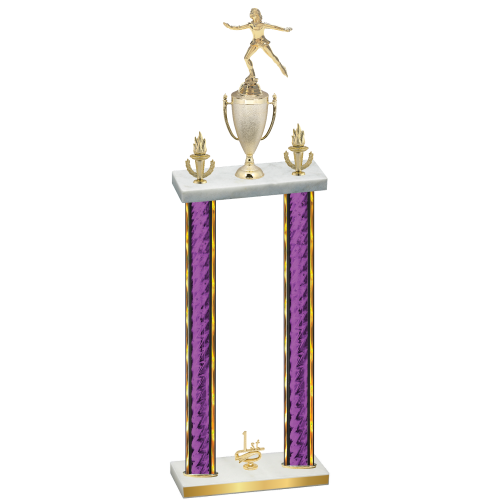Double Purple Glacier First Place Skater Trophy