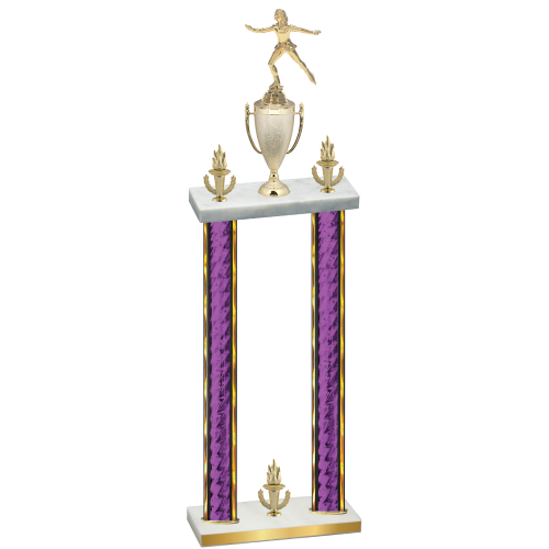 Double Purple Glacier Victory Skater Trophy