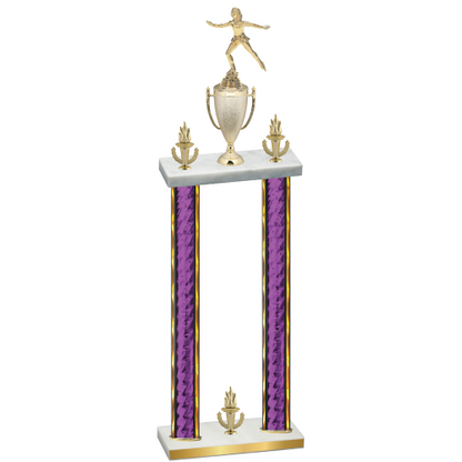 Double Purple Glacier Victory Skater Trophy