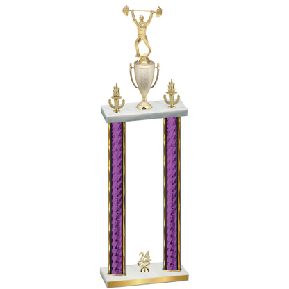 Double Purple Glacier Year Weights Trophy