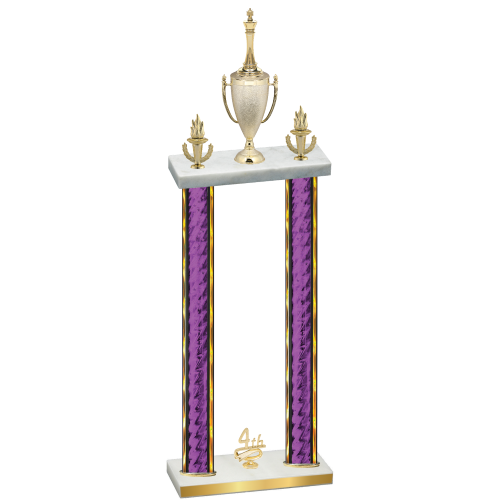 Double Purple Glacier Fourth Place Chess Trophy