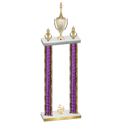 Double Purple Glacier Fourth Place Chess Trophy