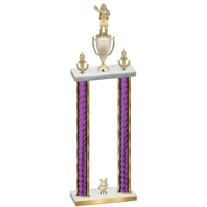 Double Purple Glacier Year Holiday Trophy