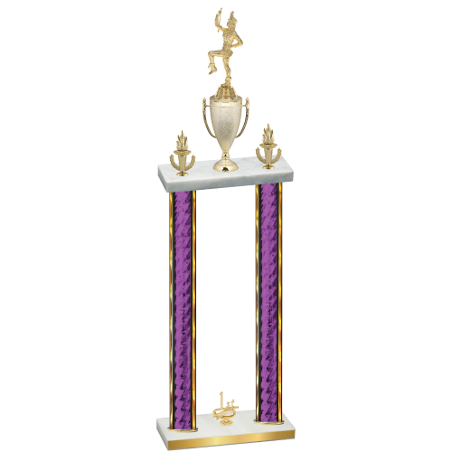 Double Purple Glacier First Place Majorette Trophy