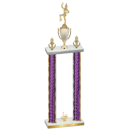 Double Purple Glacier First Place Majorette Trophy