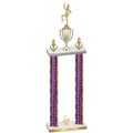 Double Purple Glacier Third Place Majorette Trophy