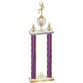 Double Purple Glacier Fourth Place Majorette Trophy