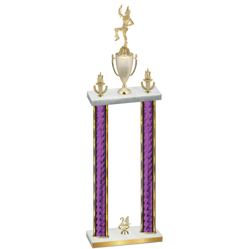 Double Purple Glacier Year Majorette Trophy