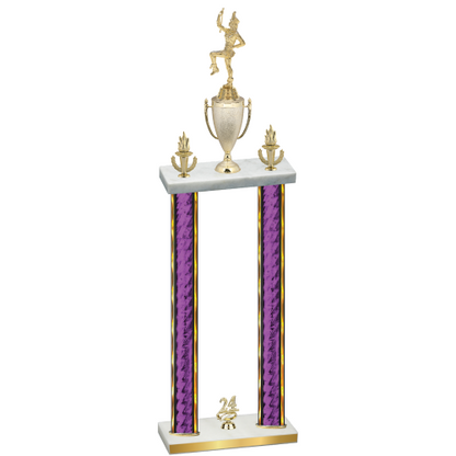 Double Purple Glacier Year Majorette Trophy
