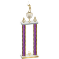 Double Purple Glacier Second Place Golf Trophy