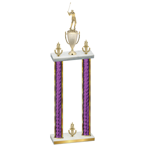 Double Purple Glacier Victory Golf Trophy