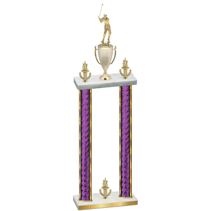 Double Purple Glacier Victory Golf Trophy