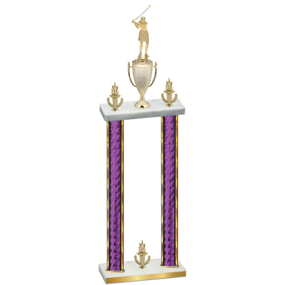 Double Purple Glacier Victory Golf Trophy