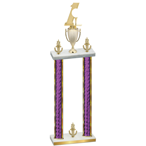 Double Purple Glacier Victory Golf Trophy