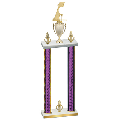 Double Purple Glacier Victory Golf Trophy
