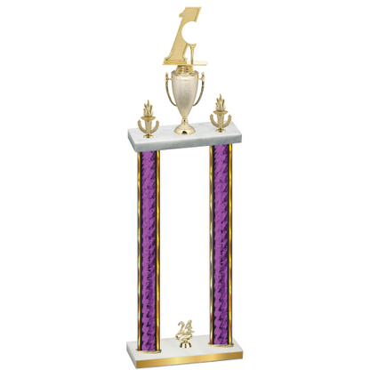 Double Purple Glacier Year Golf Trophy