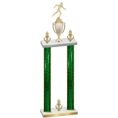 Double Green Glacier Victory Running Trophy