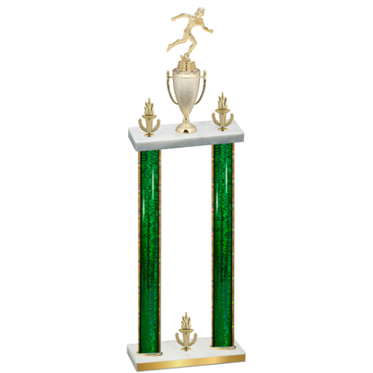 Double Green Glacier Victory Running Trophy