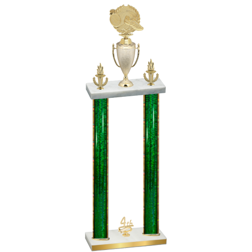 Double Green Glacier Fourth Place Running Trophy