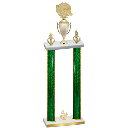 Double Green Glacier Fourth Place Running Trophy