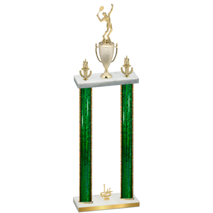 Double Green Glacier First Place Tennis Trophy