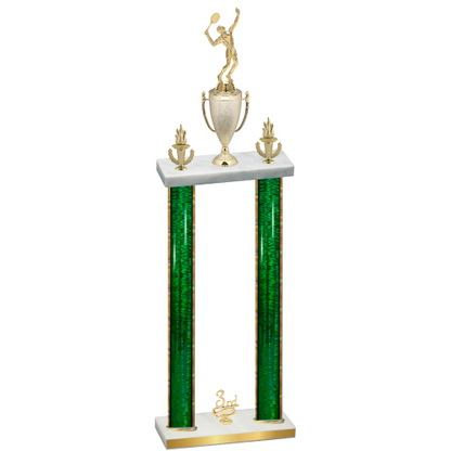 Double Green Glacier Third Place Tennis Trophy