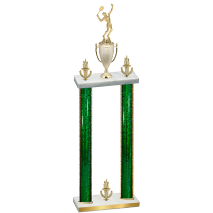 Double Green Glacier Victory Tennis Trophy