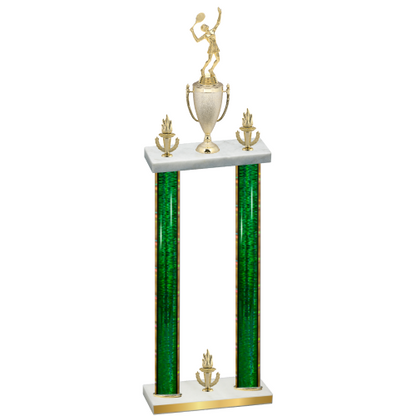 Double Green Glacier Victory Tennis Trophy