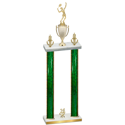 Double Green Glacier Year Tennis Trophy